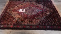 FRINGED HAND-KNOTTED AREA RUG 42X28