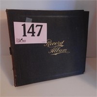 VINTAGE RECORD ALBUM WITH 10 RECORDS 33-1/3