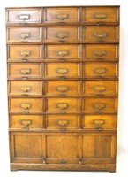 Antique 4-Stack Stolzenberg Notary Filing Cabinet