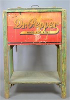 Antique Wooden Dr. Pepper Cooler