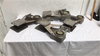 4 Vintage aluminum tire weight scales