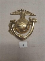 Genuine brass Marine Corps door knocker