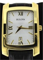 Men's Bulova Roman Dial Date Watch