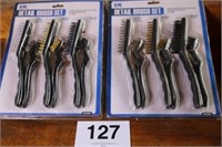 2) 6 PC WIRE BRUSH SETS