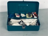 small tool box w/ Bunson burner & access.