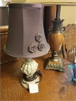 NICE DECORATIVE LAMP WITH ROSE SHADE