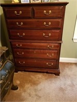 HARRISON SOLID CHERRY 7 DRAWER CHEST ON CHEST