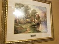 HOMETOWN LAKE BY THOMAS KINKADE