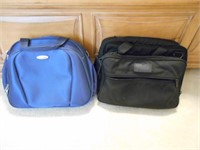2 Small Bags 1 is a Blue Samsonite Carry On