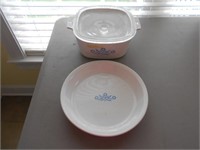 Corningware Set of 2 White and Blue