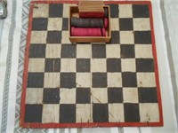 Old Wood Chess Set