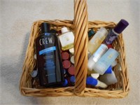 Basket of Soaps and Shampoos Travel Size