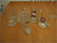 5 Glass Mugs