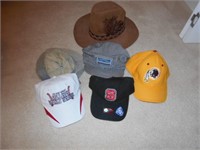 Lot of Hats with Sports and Specialty Hats