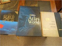 3 World Atlas Coffee Table Books