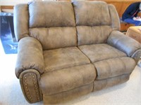 Double Reclining Love Seat Durasuade Chocholate