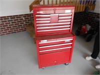 Red Craftman Tool Box and Chest