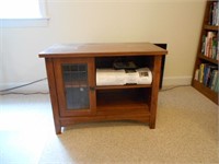 TV Stand with 1 Glass Cabinet Sauder Brand