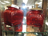 PR RUBY GLASS CONTAINERS