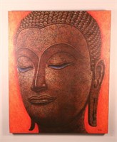 BUDDHA OIL ON CANVAS PAINTING