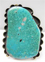 Herbert Harvey(?) Large Turquoise Sterling Cuff