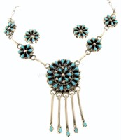 Leekity Sterling, Turquoise Necklace, Earrings