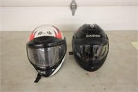 (2) Racing helmets