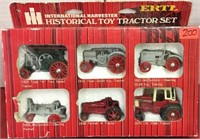 1:64 IH Historical Toy Tractor Set NIB