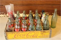 Vintage Coca Cola Crate and Collectible Bottles
