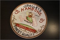 Antique J.P. Alleys Hambone Cigar Plate