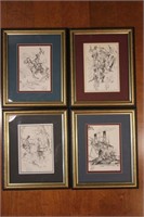 4 Signed Tom Beard Civil War Art Prints