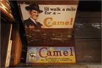 Two Retro Camel Store Signs