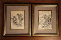 2 Signed Tom Beard Civil War Art Prints