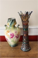 Royal Bonn Germany and Carnival Glass Vases