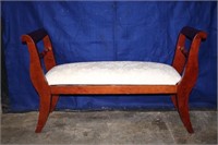 Padded Wooden Bench