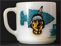 Vintage Federal Glass Navajo Express Coffee Mug