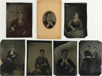Antique Tintype Photographs, Women (7)