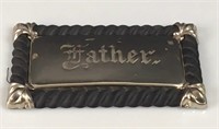 Antique Casket / Coffin Plate, Father