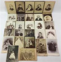 Vintage Cabinet Cards Photos, c. 1860-90