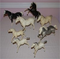 8 Vintage Breyer Horses - Mare / Fighting
