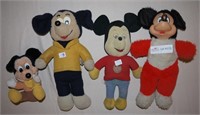 4 Mickey Mouse Plush Toys