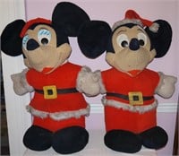 2 Items - Mickey Mouse & Minnie Mouse Plush Toys,