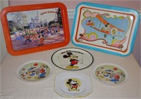 6 Items - Mickey Mouse Metal Serving Tray/Mickey
