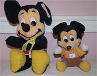 2 Items - Mickey Mouse Stuffed Toys, 16", 8"