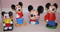 4 Mickey Mouse Banks