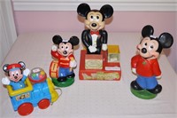 4 Unmatced Mickey Mouse Items - Mickey Magician/2