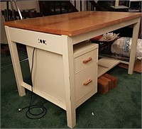 Wood Top Crafting Table