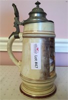 Porcelein stein, with transfer and lithophane,