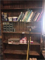 Wood Shelf and Contents