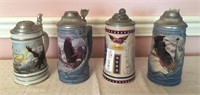 4 Unmatched collector stein - Statue of Liberty,